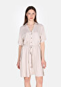 thumb-Afficher les détails de Robe Beige Regular Fit    Femme