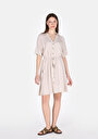thumb-Afficher les détails de Robe Beige Regular Fit    Femme