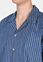 thumb-Afficher les détails de Chemise À Manches Courtes  Rayé Oversize Fit Homme