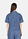 thumb-Afficher les détails de Chemise À Manches Courtes  Rayé Oversize Fit Femme
