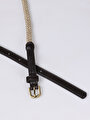thumb-Afficher les détails de Ceinture Ecru Modern Fit Femme