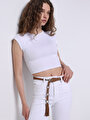 thumb-Afficher les détails de Ceinture Marron Modern Fit Femme