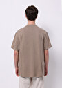 thumb-Afficher les détails de T-shirt À Manches Courtes Marron Comfort Fit Droit Homme