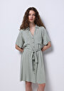 thumb-Afficher les détails de Robe Vert Regular Fit    Femme