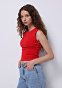 thumb-Afficher les détails de Rouge Slim Fit Femme