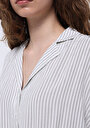 thumb-Afficher les détails de Chemise À Manches Courtes Vert Rayé Regular Fit Femme