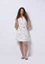 thumb-Afficher les détails de Robe Ecru Regular Fit    Femme