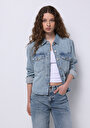 thumb-Afficher les détails de Chemise À Manches Longues  Regular Fit Droit Jean Femme