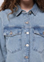 thumb-Afficher les détails de Chemise À Manches Longues  Regular Fit Droit Jean Femme