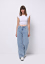 thumb-Afficher les détails de 970 Berry Pantalon    En Jean Regular Fit Femme