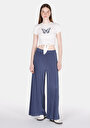 thumb-Afficher les détails de Pantalon De Survêtement Bleu Regular Fit Femme