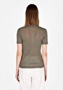 thumb-Afficher les détails de Tricot Vert Slim Fit  Femme