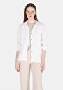 thumb-Afficher les détails de Chemise À Manches Longues Blanc Regular Fit Droit Mousseline Femme