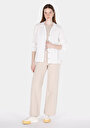 thumb-Afficher les détails de Chemise À Manches Longues Blanc Regular Fit Droit Mousseline Femme