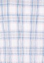 thumb-Afficher les détails de Chemise À Manches Longues Bleu Relaxed Fit Plaid Uni Femme