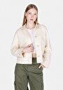 thumb-Afficher les détails de Ecru Regular Fit Manches Longues  Femme