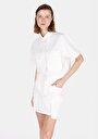 thumb-Afficher les détails de Chemise À Manches Courtes Blanc Droit Regular Fit Femme