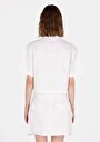 thumb-Afficher les détails de Chemise À Manches Courtes Blanc Droit Regular Fit Femme