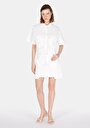 thumb-Afficher les détails de Chemise À Manches Courtes Blanc Droit Regular Fit Femme