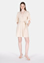 thumb-Afficher les détails de Robe Beige Regular Fit    Femme