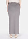 thumb-Afficher les détails de Jupe Gris Slim Fit Droit Plongée Mdi Femme