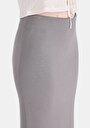 thumb-Afficher les détails de Jupe Gris Slim Fit Droit Plongée Mdi Femme