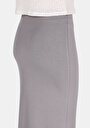 thumb-Afficher les détails de Jupe Gris Slim Fit Droit Plongée Mdi Femme