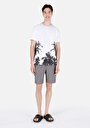thumb-Afficher les détails de Short De Bain Anthracite Slim Fit  Homme