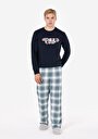 thumb-Afficher les détails de Pull-over Marine Regular Fit  Homme