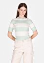 thumb-Afficher les détails de Tricot Vert Slim Fit  Femme