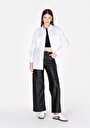 thumb-Afficher les détails de Chemise À Manches Longues Blanc Regular Fit Droit Uni Femme