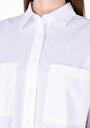 thumb-Afficher les détails de Chemise À Manches Longues Blanc Regular Fit Droit Uni Femme