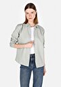 thumb-Afficher les détails de Chemise À Manches Longues Vert Regular Fit Droit Uni Femme