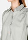 thumb-Afficher les détails de Chemise À Manches Longues Vert Regular Fit Droit Uni Femme
