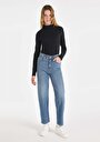 thumb-Afficher les détails de 884 Lauren Pantalon Bleu Straight Leg  En  Straight Fit Femme