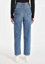 thumb-Afficher les détails de 884 Lauren Pantalon Bleu Straight Leg  En  Straight Fit Femme