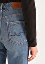 thumb-Afficher les détails de 884 Lauren Pantalon Bleu Straight Leg  En  Straight Fit Femme