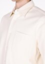 thumb-Afficher les détails de Chemise À Manches Longues Ecru Regular Fit Droit Verrouillage Homme
