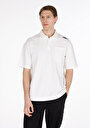 thumb-Afficher les détails de T-shirt Polo À Manches Courtes Blanc Droit Oversize Fit Homme