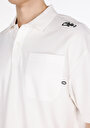 thumb-Afficher les détails de T-shirt Polo À Manches Courtes Blanc Droit Oversize Fit Homme
