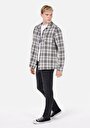 thumb-Afficher les détails de Surchemise Manches Longues Gris Comfort Fit Homme
