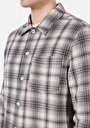 thumb-Afficher les détails de Surchemise Manches Longues Gris Comfort Fit Homme