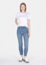 thumb-Afficher les détails de 760 Diana Pantalon    En Jean Skinny Fit Femme
