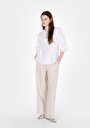 thumb-Afficher les détails de Chemisier À Manches Longues Blanc Regular Fit Femme