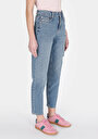 thumb-Afficher les détails de 896  Maria Pantalon  Tapered Leg High Rise En Jean Mom Fit Femme