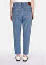 thumb-Afficher les détails de 896  Maria Pantalon  Tapered Leg High Rise En Jean Mom Fit Femme