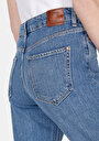 thumb-Afficher les détails de 896  Maria Pantalon  Tapered Leg High Rise En Jean Mom Fit Femme