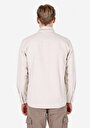 thumb-Afficher les détails de Surchemise Manches Longues Ecru Comfort Fit Homme