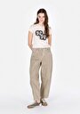 thumb-Afficher les détails de Blouse À Manches Courtes Ecru Slim Fit Manches Courtes Femme