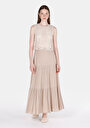 thumb-Afficher les détails de Jupe Beige  Droit Uni Maxi Femme